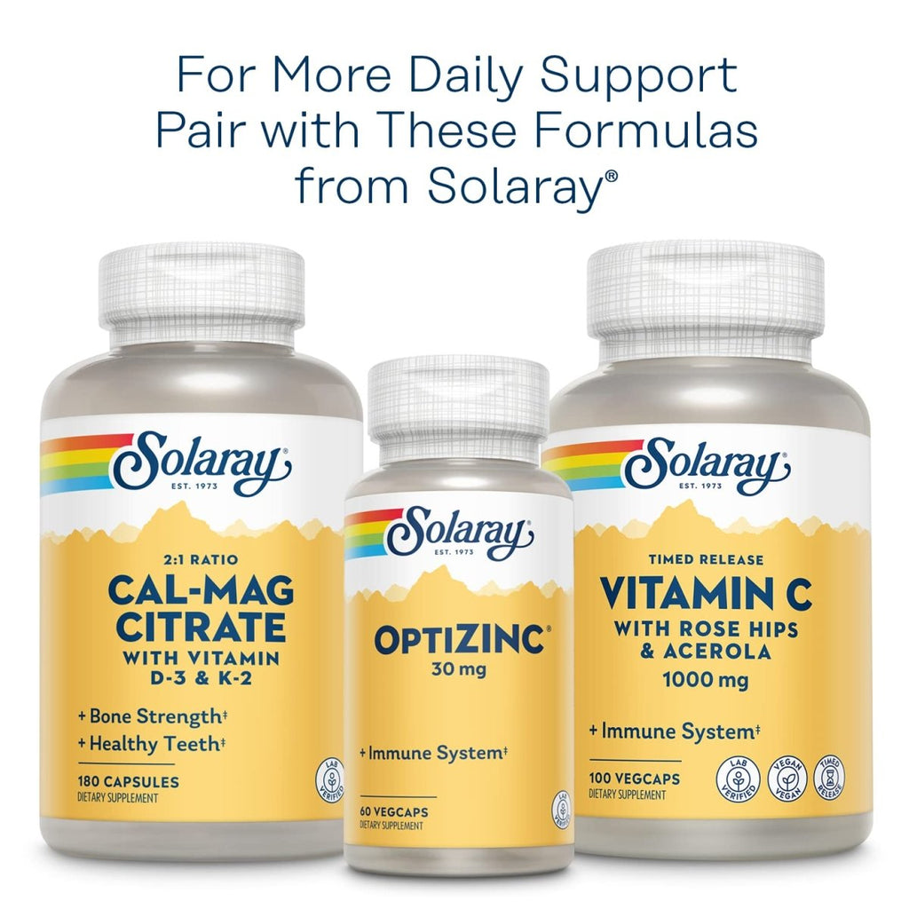 Solaray Vitamin B-Complex 100 mg - Healthy Energy, Blood Cell Formation & Nerve Impulse Transmission Support - 100 VegCaps (50 Count)