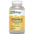SOLARAY Vitamine C et complexe de bioflavonoïdes 500 mg tamponnée pour une digestion facile, soutien du système immunitaire, synthèse du collagène et antioxydant 250 gélules végétales