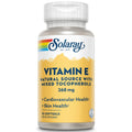 SOLARAY Vitamin E d-Alpha Tocopherol 268mg (400 IU) Heart & Skin Health, Antioxidant Activity Support (50 CT)