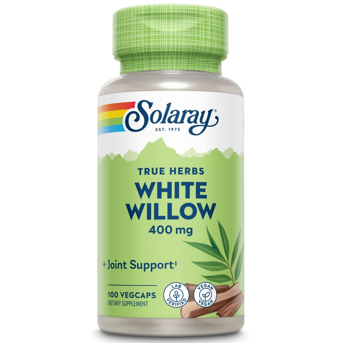 Solaray White Willow Bark 400mg - 100 Capsules