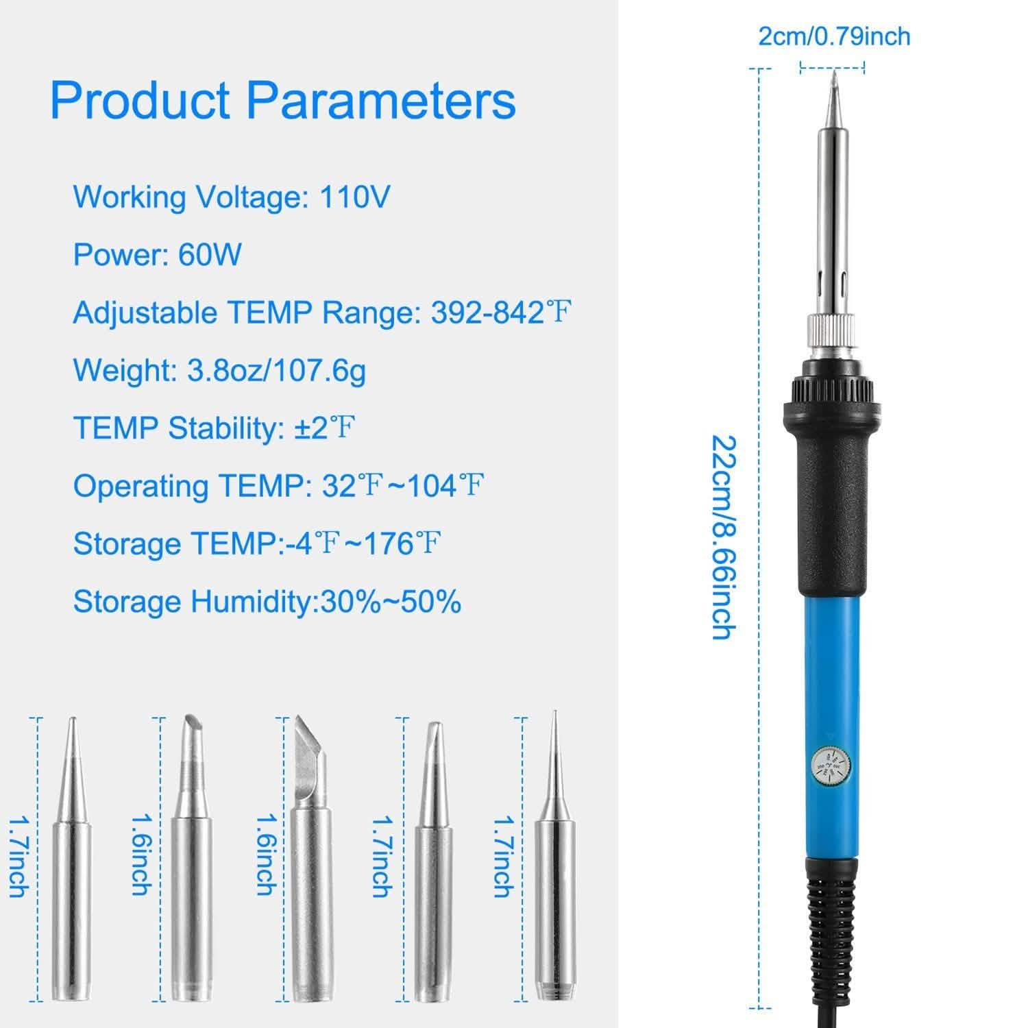 Fer à souder 110V/60W à température réglable