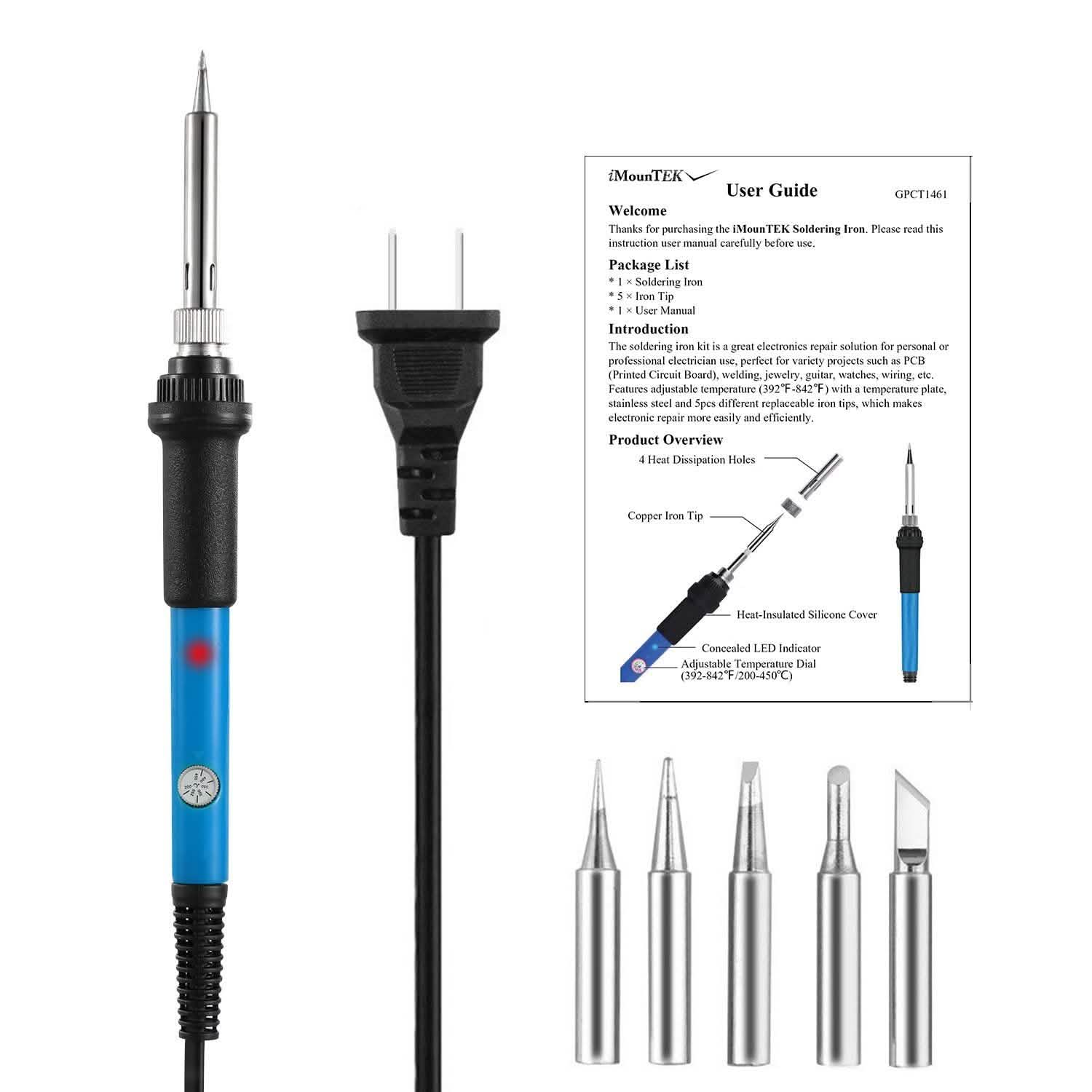 Fer à souder 110V/60W à température réglable