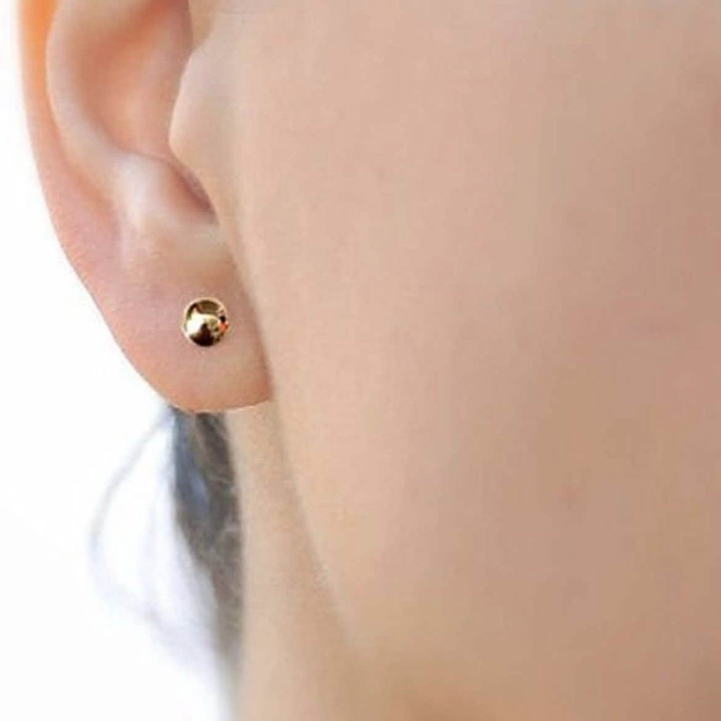 Puces d'oreilles en or massif 10 carats
