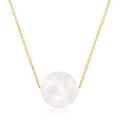 Collier de perles en or massif 10K
