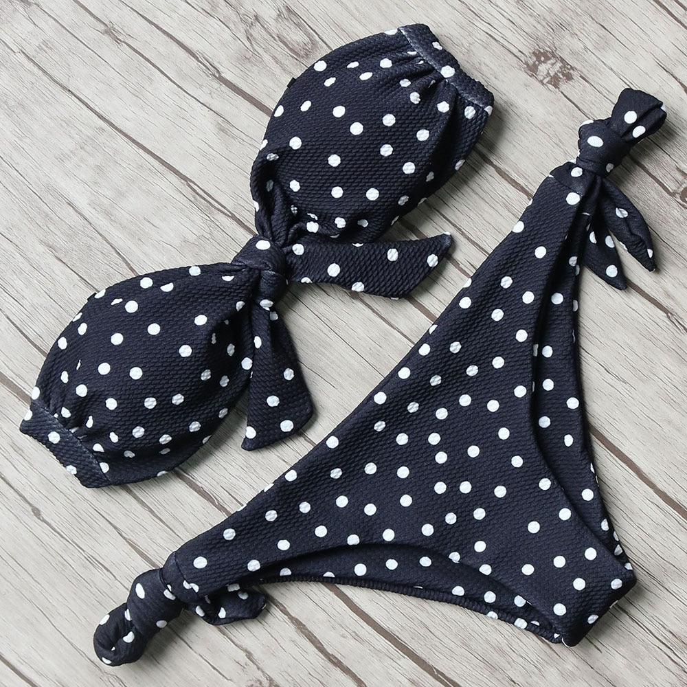 Ensemble de bikini solide Maillot de bain femme Bikini Maillot de bain femme Haut court Licou Maillot de bain Maillot de bain Bikini Coupe haute Maillot de bain taille haute Grande taille Maillot de bain d'été