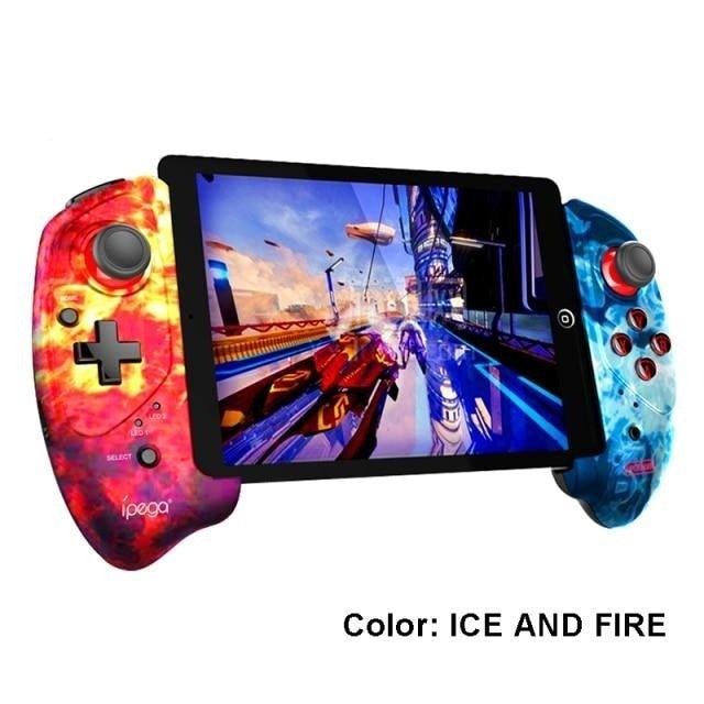 Manette de jeu sans fil Bluetooth, noire et durable, compatible avec les téléphones portables et les smartphones