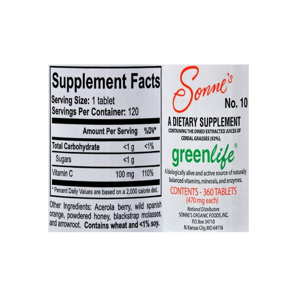 Sonne's - Vitamine C d'origine naturelle #17 - 120 comprimés