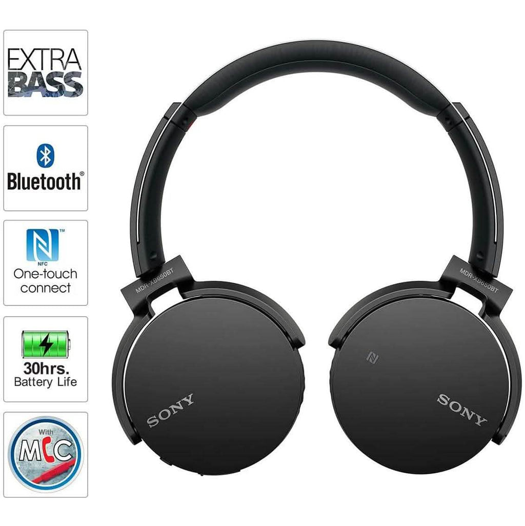 Casque Bluetooth Sony MDRXB650BT/B Extra Bass - Noir (Reconditionné)