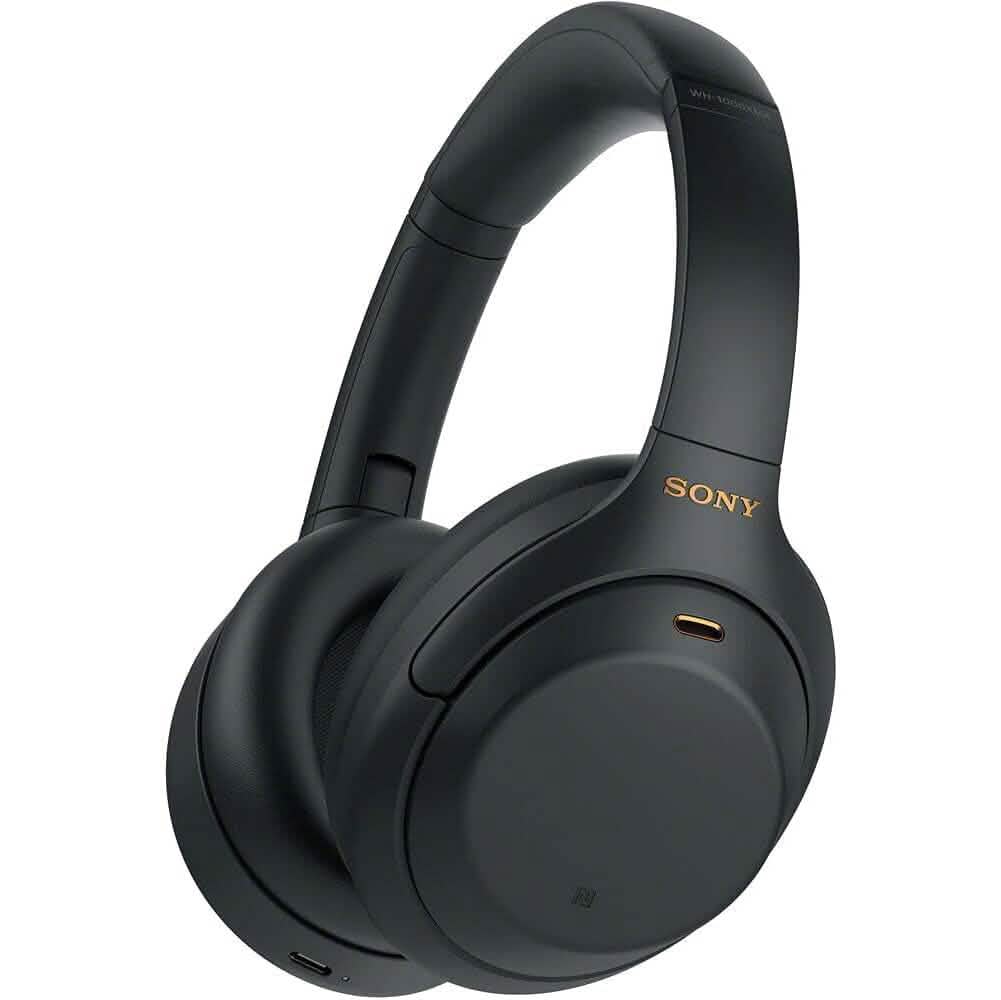 Casque supra-auriculaire sans fil à réduction de bruit Sony WH-1000XM4 avec microphone (reconditionné)