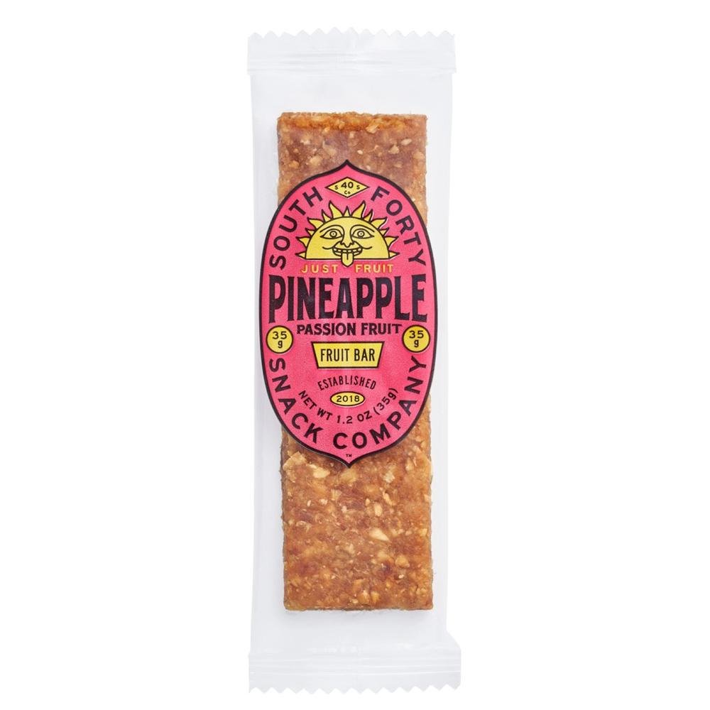 South Forty Snacks Company - Barre de fruits tropicaux « Ananas & Fruit de la passion » (34 g)