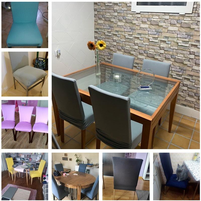 Housse de chaise en lycra amovible, anti-salissures, pour banquet, mariage, dîner, restaurant. Housse de chaise Parson lavable et amovible, anti-taches, pour salle à manger, banquet, cérémonie, mariage, hôtel, restaurant.