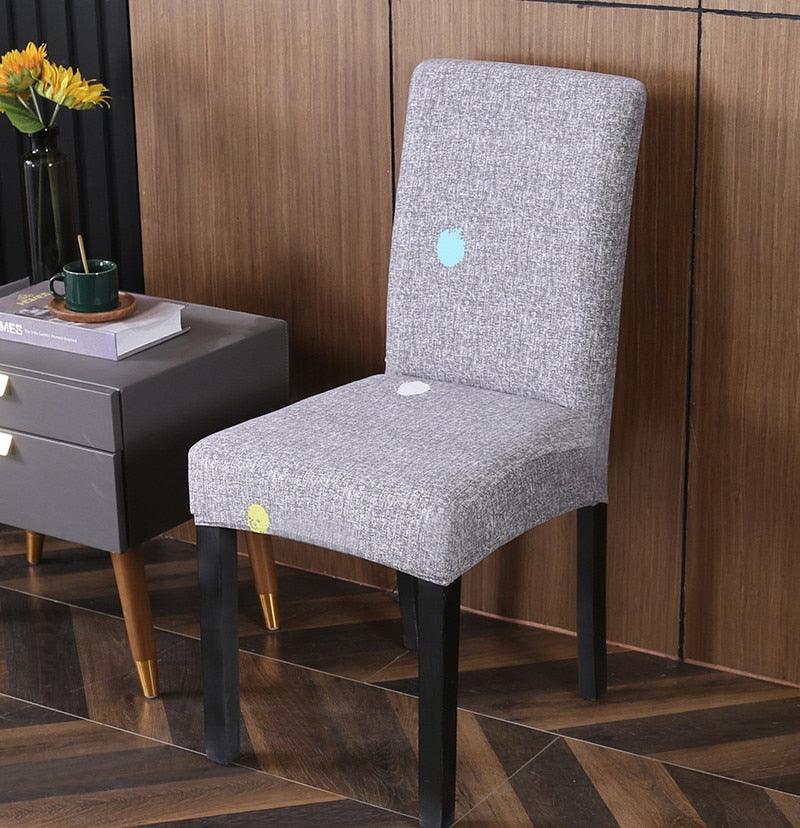Housses de chaise en Spandex imprimées pour salle à manger, housse de siège extensible, étui de protection pour chaise de restaurant, banquet, cuisine, hôtel, housse de protection de chaise de salle à manger extensible en Spandex, amovible et lavable.