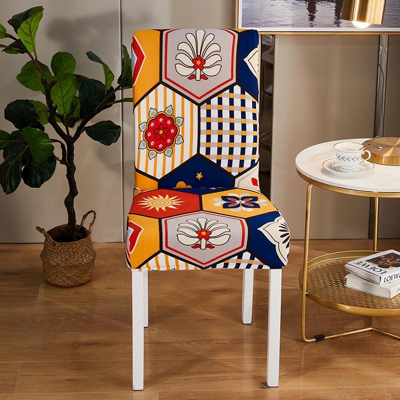 Housse de chaise en spandex, amovible, anti-saleté, pour cuisine, banquet, mariage, dîner, restaurant. Housse de chaise de salle à manger en spandex extensible, amovible et lavable, protection de chaise de salle à manger, housse de siège.