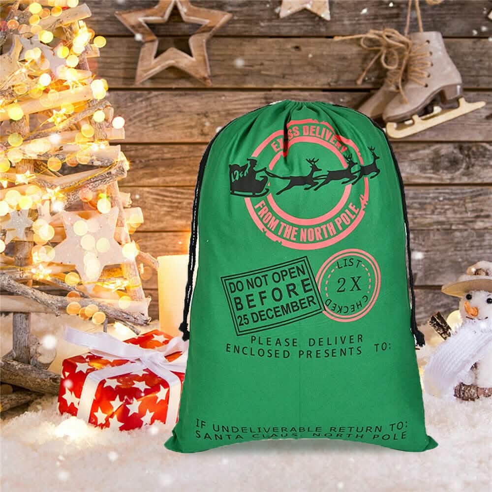 Sacs cadeaux "Livraison Spéciale" du Père Noël