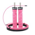 Corde à sauter rapide avec poignée antidérapante pour les sauts doubles Corde à sauter lourde réglable avec poignées et poids amovibles pour femmes hommes sport entraînement extérieur corde à sauter