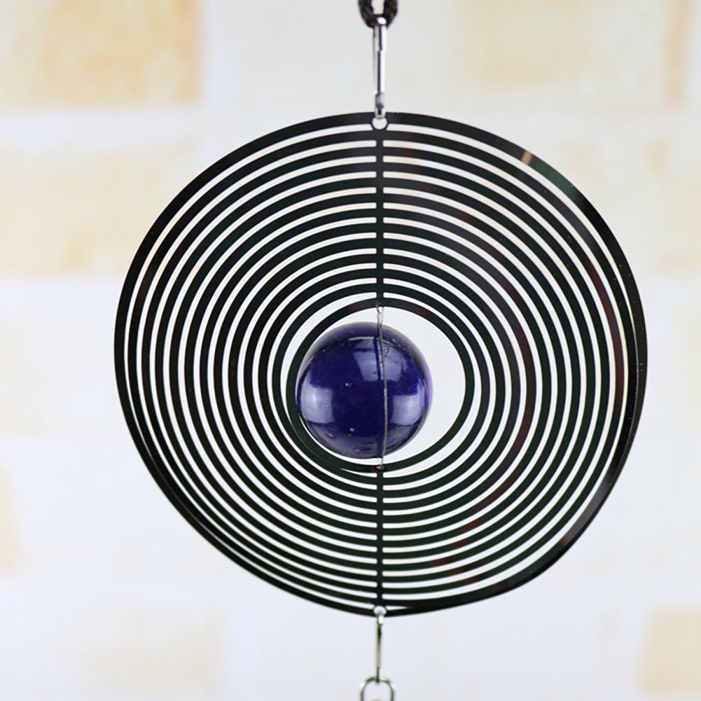Carillons éoliens rotatifs en spirale Fenêtres en métal queue en spirale en acier inoxydable Décor de rotation pour intérieur extérieur Décoration de carillon éolien Carillon éolien de Noël en cristal