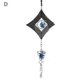 Carillons éoliens rotatifs en spirale Fenêtres en métal queue en spirale en acier inoxydable Décor de rotation pour intérieur extérieur Décoration de carillon éolien Carillon éolien de Noël en cristal