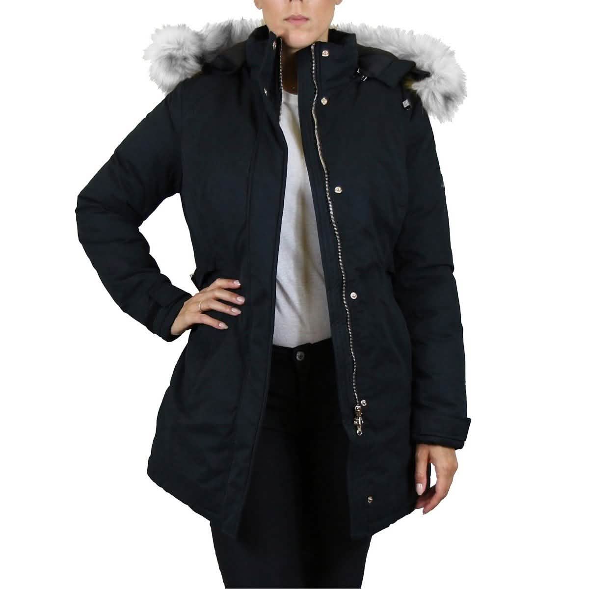 Parka épais pour femme avec capuche Spire By Galaxy