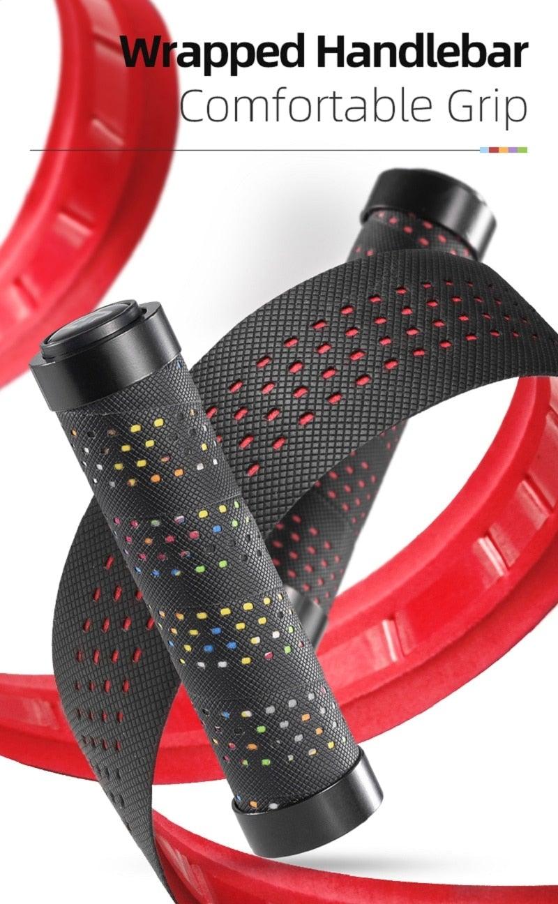 Poignées de vélo en éponge, antidérapantes, en silicone 3D, ultralégères, en mousse, à serrage simple, pour VTT, Beach Cruiser et trottinette. Douces et confortables.