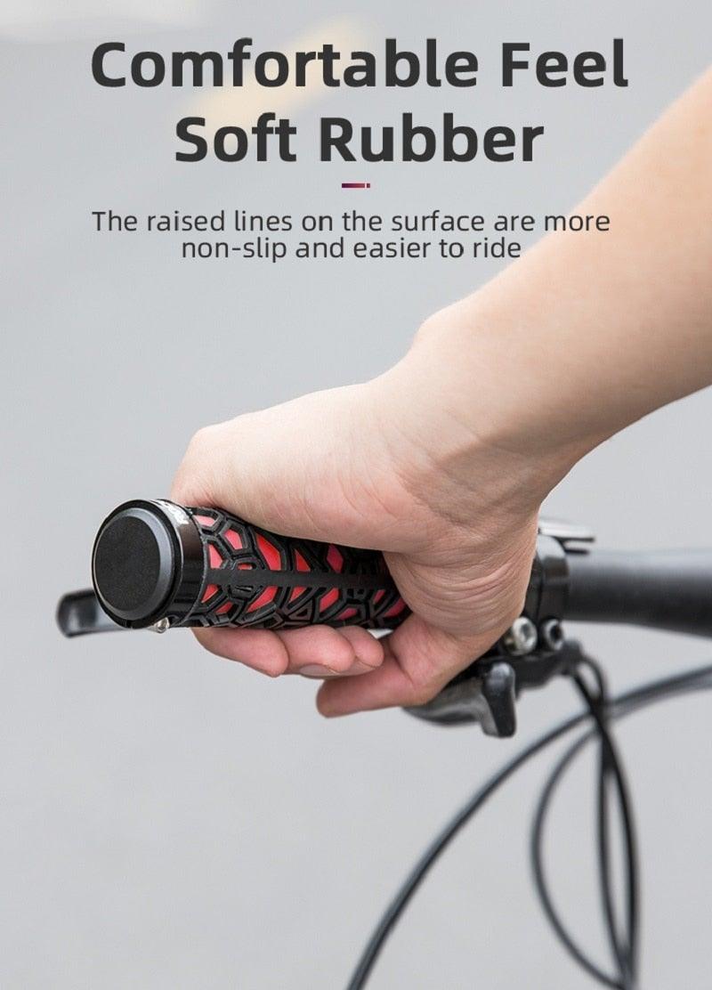 Poignées de vélo en éponge, antidérapantes, en silicone 3D, ultralégères, en mousse, à serrage simple, pour VTT, Beach Cruiser et trottinette. Douces et confortables.