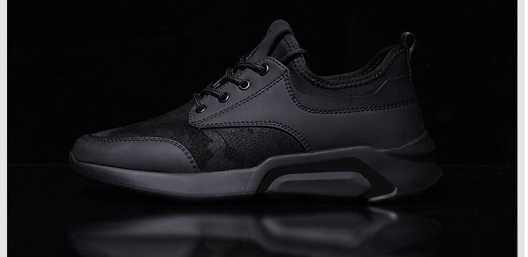 Chaussures de sport noires printemps mode décontractée course à pied chaussures d'air baskets noires pour hommes légères athlétiques course marche gym chaussures décontractées sport mode marche baskets
