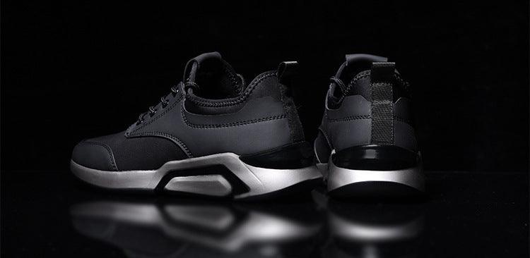 Chaussures de sport noires printemps mode décontractée course à pied chaussures d'air baskets noires pour hommes légères athlétiques course marche gym chaussures décontractées sport mode marche baskets