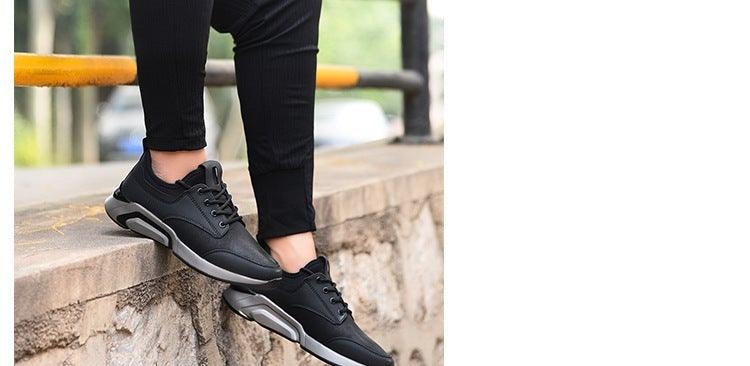 Chaussures de sport noires printemps mode décontractée course à pied chaussures d'air baskets noires pour hommes légères athlétiques course marche gym chaussures décontractées sport mode marche baskets