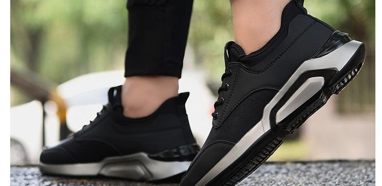 Chaussures de sport noires printemps mode décontractée course à pied chaussures d'air baskets noires pour hommes légères athlétiques course marche gym chaussures décontractées sport mode marche baskets