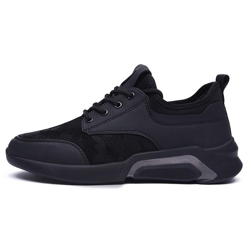 Chaussures de sport noires printemps mode décontractée course à pied chaussures d'air baskets noires pour hommes légères athlétiques course marche gym chaussures décontractées sport mode marche baskets