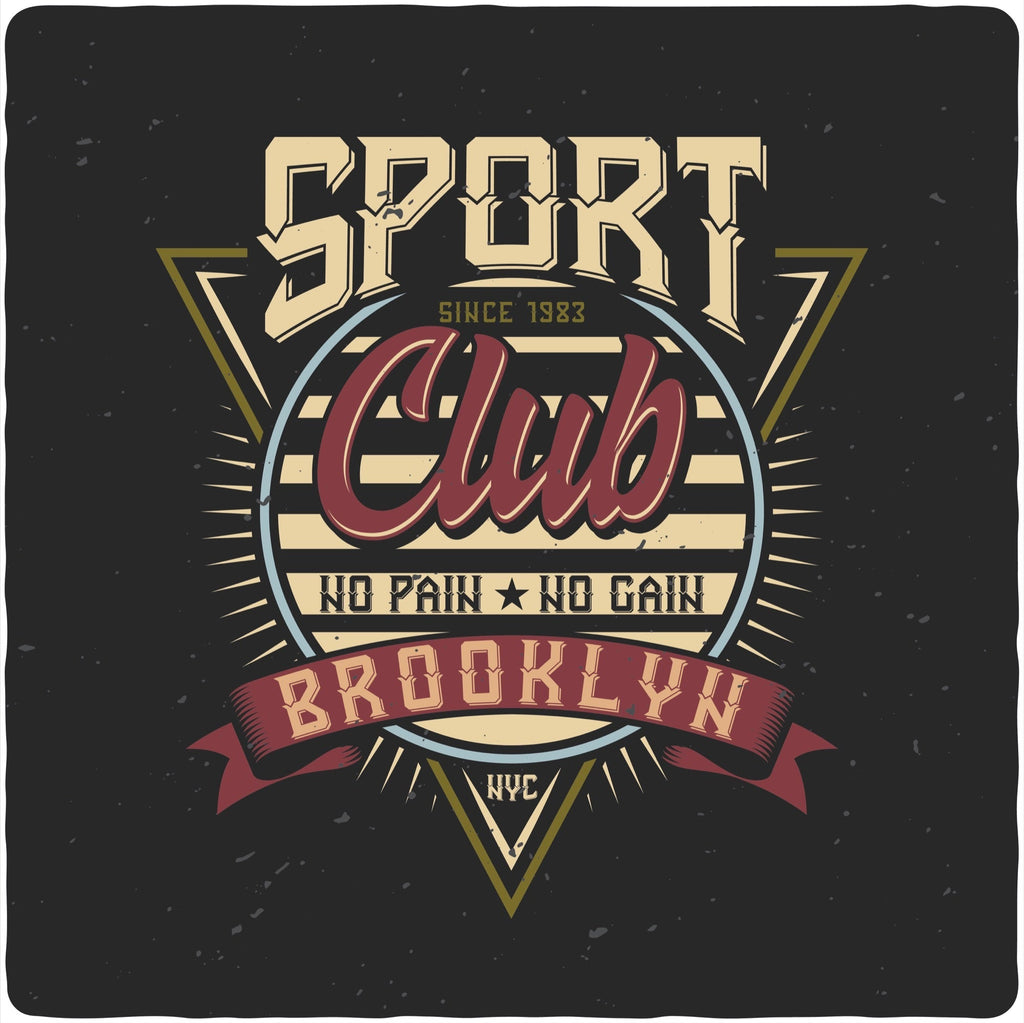 T-shirt graphique à manches courtes en viscose de bambou/coton biologique pour homme du Sport Club