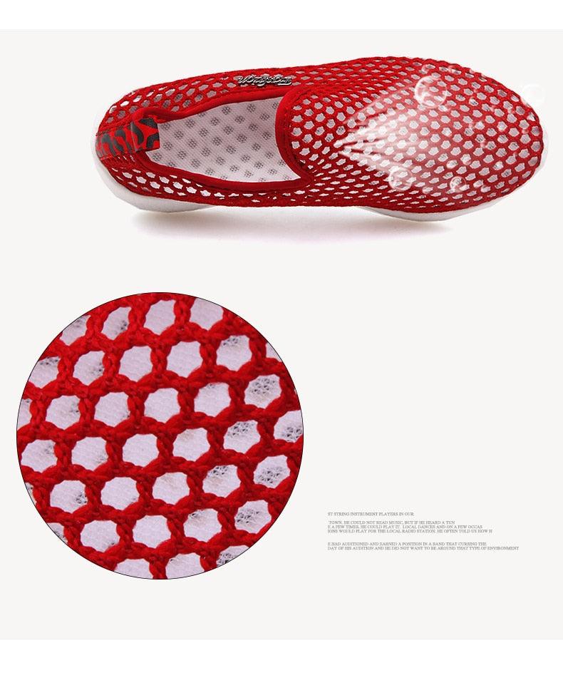 Chaussures de sport en maille respirante pour femmes Chaussures de sport tendance douces et confortables Chaussures de sport à enfiler tendance Semelle souple respirante Confortables Chaussures de course et de marche
