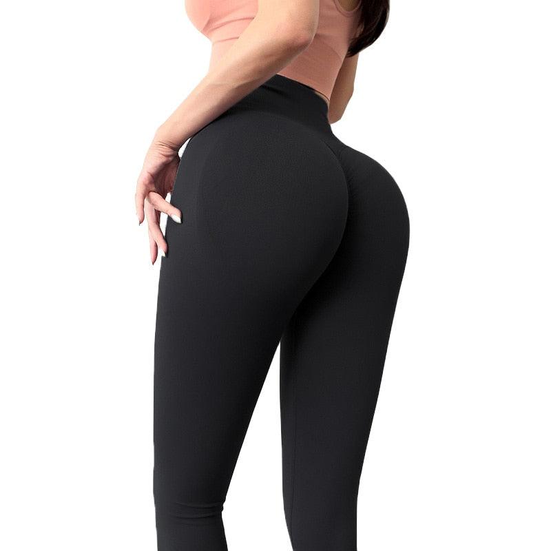 Pantalon de yoga sans couture sport, legging de fitness très élastique, pantalon de yoga taille haute contrôle du ventre pour femmes, legging de gym extensible, legging de course froncé taille haute pour femmes, legging d'entraînement pour filles