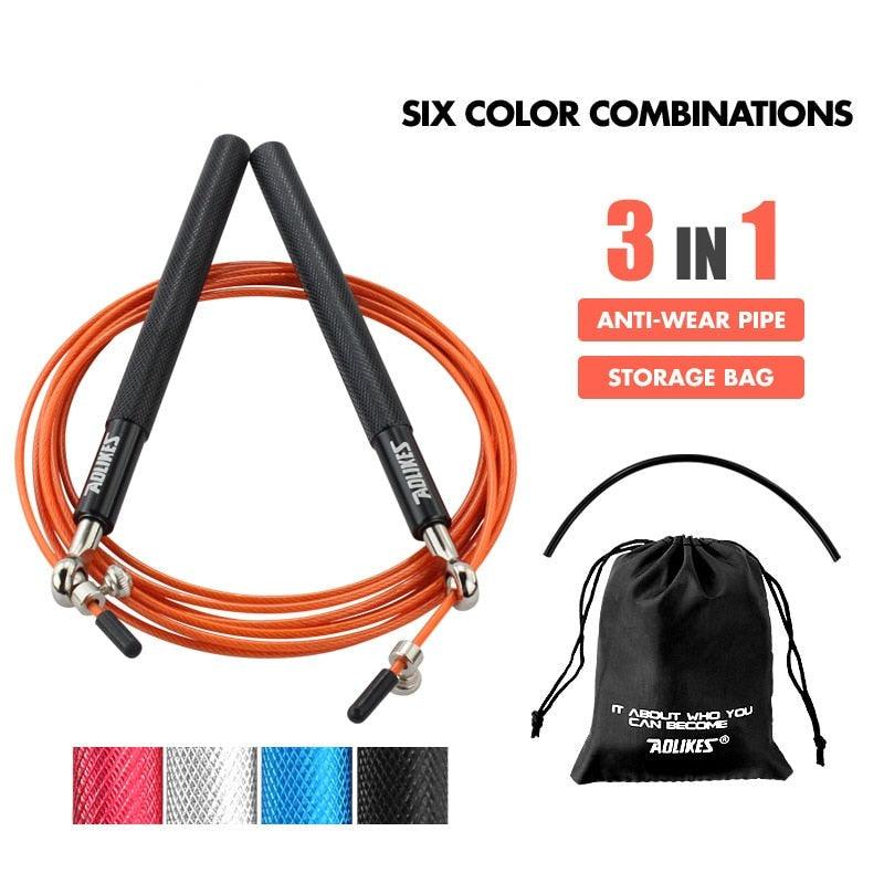 Corde à Sauter Sportive Rapide Professionnelle Longueur Ajustable Design Ergonomique Cordes à Sauter Pour Entraînement de Vitesse Idéales Pour la Boxe Fitness Entraînement de Saut