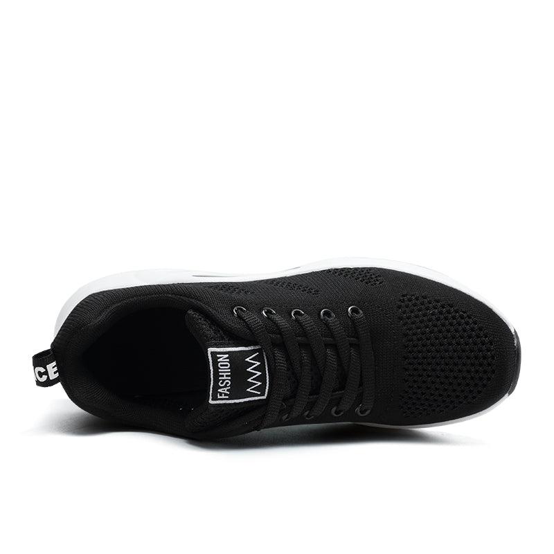Chaussures de sport pour femmes, baskets de course, respirantes, à lacets, ajourées, pour femmes, baskets de mode légères et respirantes, chaussures de marche antidérapantes, baskets de sport à la mode