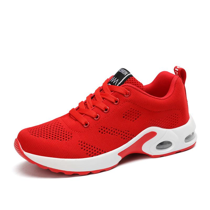Chaussures de sport pour femmes, baskets de course, respirantes, à lacets, ajourées, pour femmes, baskets de mode légères et respirantes, chaussures de marche antidérapantes, baskets de sport à la mode