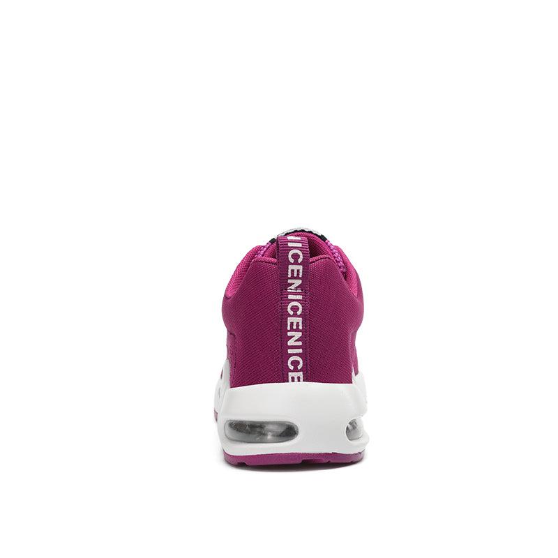 Chaussures de sport pour femmes, baskets de course, respirantes, à lacets, ajourées, pour femmes, baskets de mode légères et respirantes, chaussures de marche antidérapantes, baskets de sport à la mode