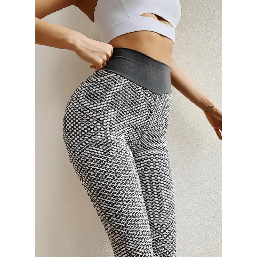 Legging de sport pour femme, taille haute, moulant, push-up, respirant, pour le fitness, la gym et le yoga