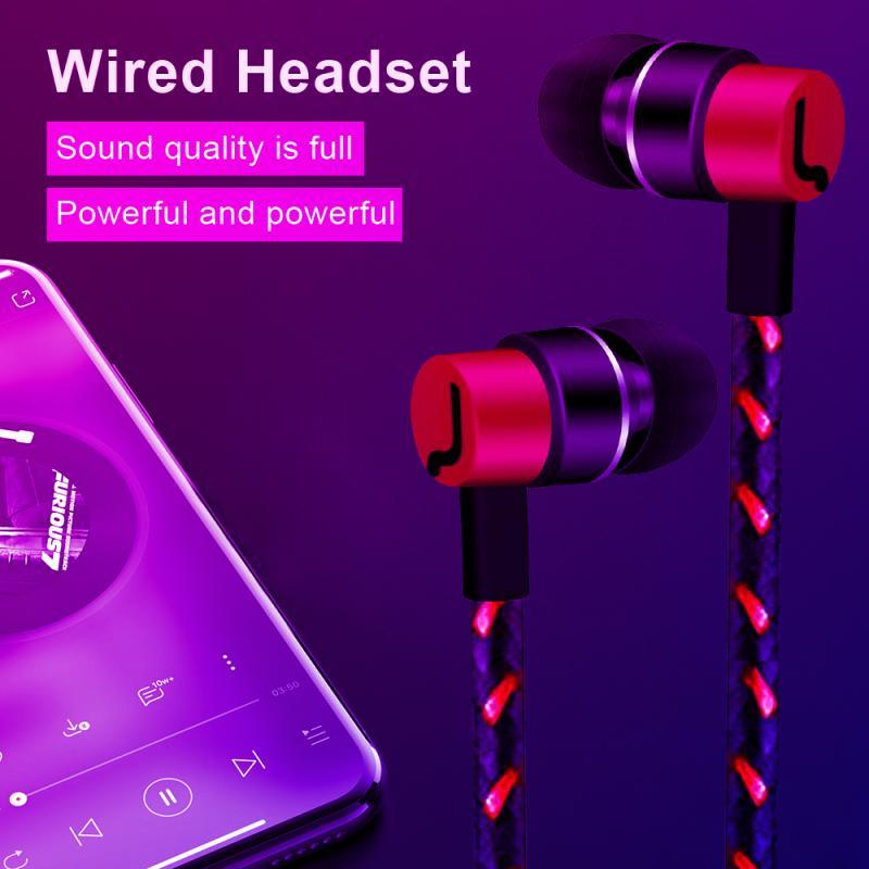 Écouteurs de sport filaires pour le gaming intra-auriculaires Moniteur Écouteurs avec micro Son stéréo Contrôle du volume Casque filaire 3,5 mm avec basses Écouteurs stéréo Écouteurs de musique Sport Gaming Casque avec micro Écouteurs simples