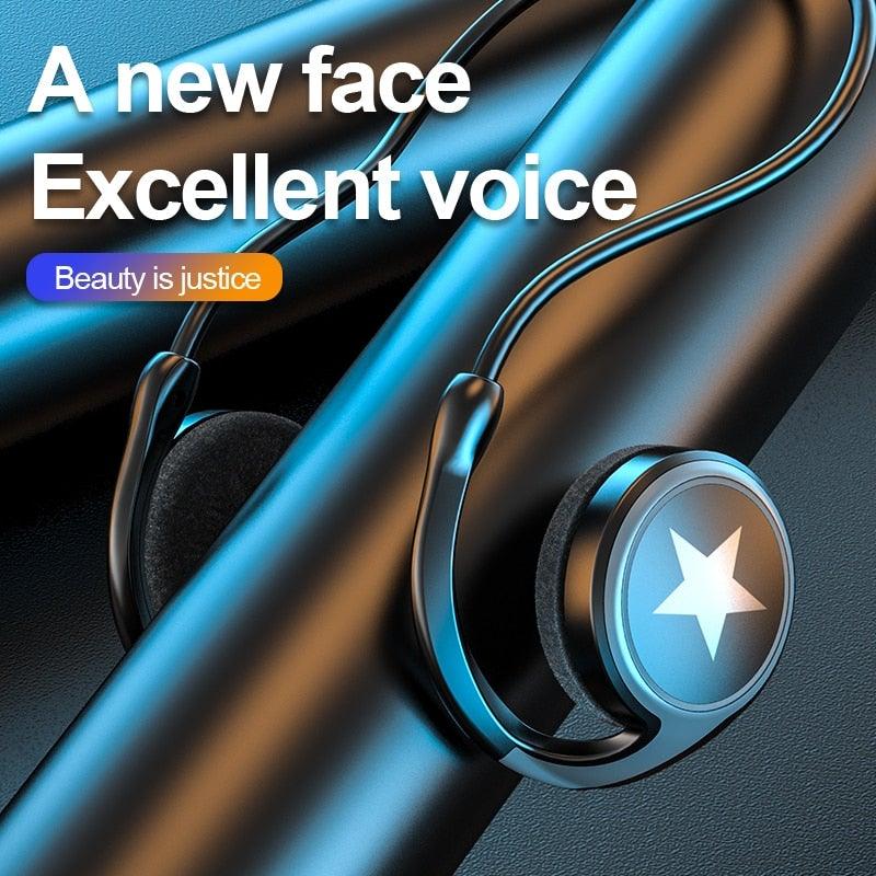Écouteurs de sport sans fil avec lecteur de musique intégré, étanches à la sueur, radio FM, casque sans fil Bluetooth, écouteurs Bluetooth 5.0 pour le sport, l'extérieur, l'entraînement, mains libres pour la course à pied