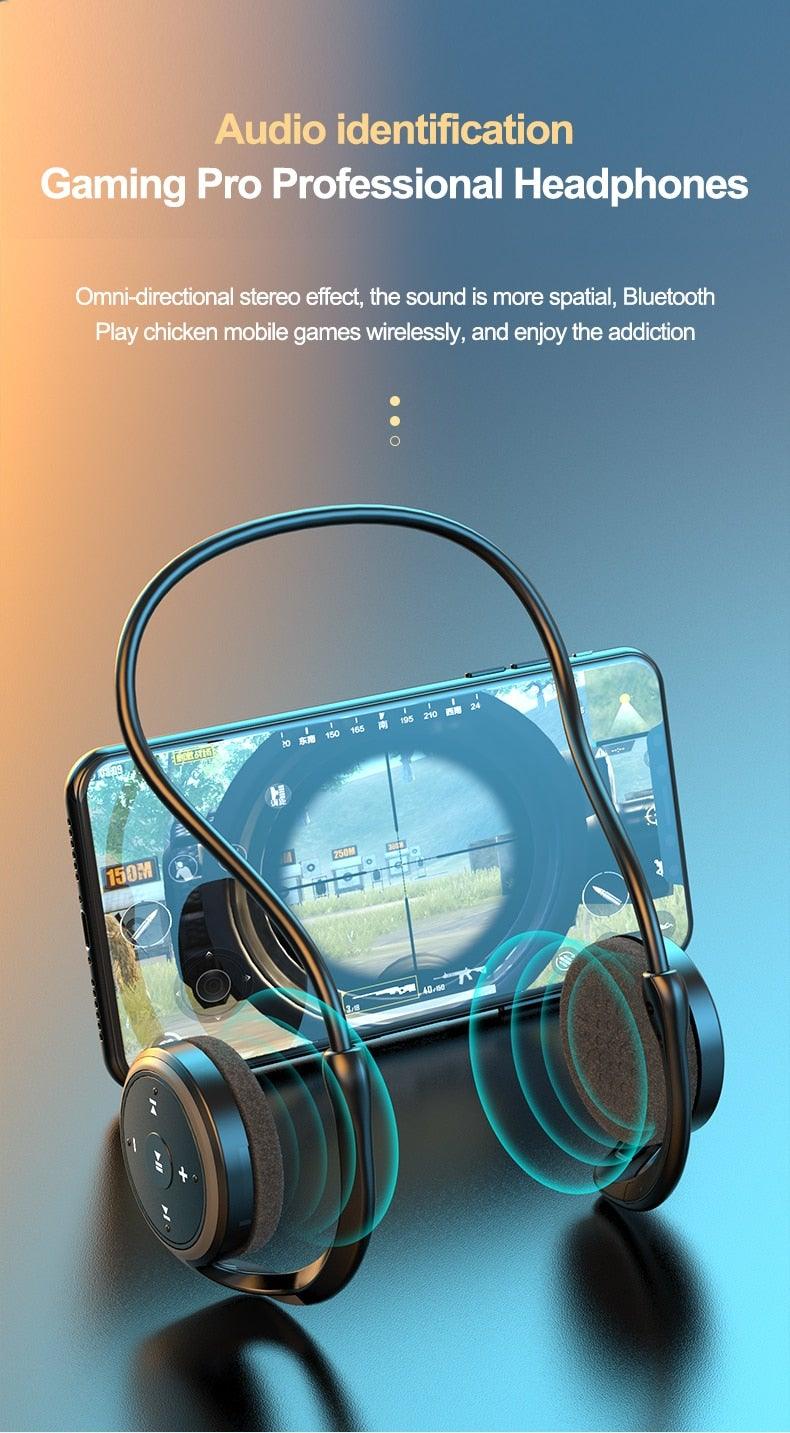 Écouteurs de sport sans fil avec lecteur de musique intégré, étanches à la sueur, radio FM, casque sans fil Bluetooth, écouteurs Bluetooth 5.0 pour le sport, l'extérieur, l'entraînement, mains libres pour la course à pied