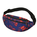 Sports Course Élégant Ceinture de Taille Sac Poitrine Imprimé Coloré Bandoulière Sac de Poitrine à la Mode Nouveau Sac de Poitrine de Voyage et d'Extérieur