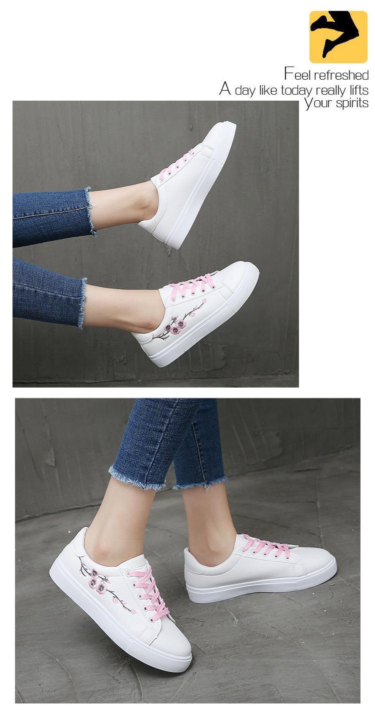 Baskets Respirantes Printemps Femme, Chaussures à Plateforme en Cuir pour Femme, Baskets Décontractées à Lacets, Baskets Blanches Tendance, Baskets à Plateforme en Cuir PU Blanc pour Femme, Baskets de Marche à Lacets