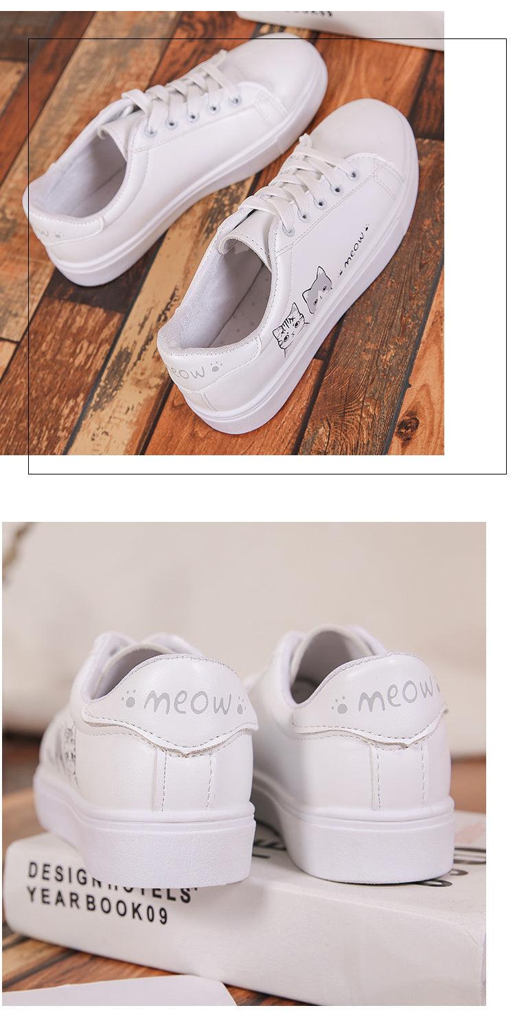 Baskets Respirantes Printemps Femme, Chaussures à Plateforme en Cuir pour Femme, Baskets Décontractées à Lacets, Baskets Blanches Tendance, Baskets à Plateforme en Cuir PU Blanc pour Femme, Baskets de Marche à Lacets
