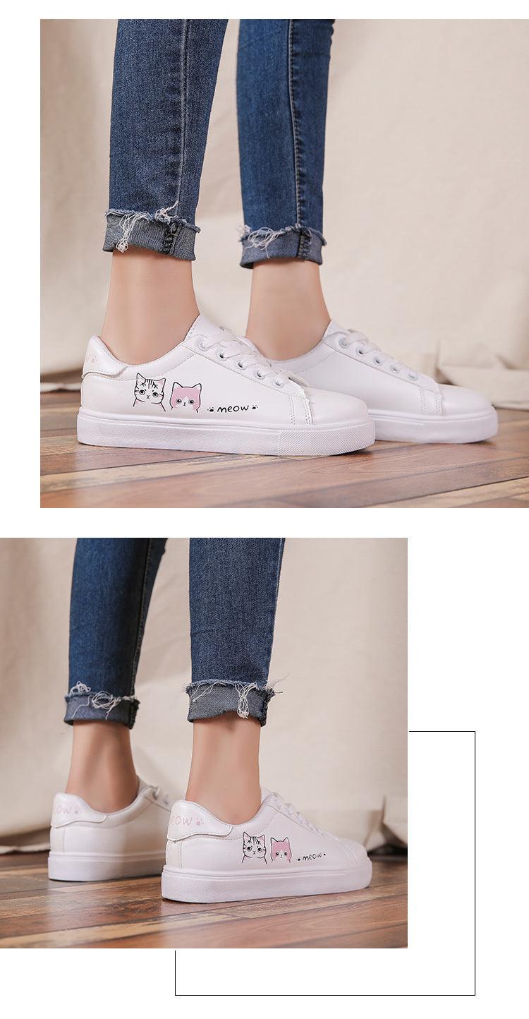 Baskets Respirantes Printemps Femme, Chaussures à Plateforme en Cuir pour Femme, Baskets Décontractées à Lacets, Baskets Blanches Tendance, Baskets à Plateforme en Cuir PU Blanc pour Femme, Baskets de Marche à Lacets