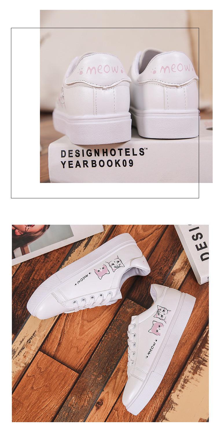 Baskets Respirantes Printemps Femme, Chaussures à Plateforme en Cuir pour Femme, Baskets Décontractées à Lacets, Baskets Blanches Tendance, Baskets à Plateforme en Cuir PU Blanc pour Femme, Baskets de Marche à Lacets