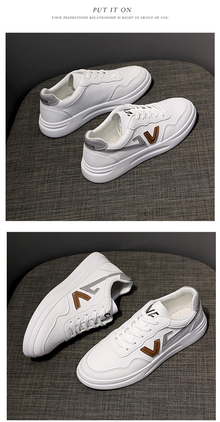 Baskets Respirantes Printemps Femme, Chaussures à Plateforme en Cuir pour Femme, Baskets Décontractées à Lacets, Baskets Blanches Tendance, Baskets à Plateforme en Cuir PU Blanc pour Femme, Baskets de Marche à Lacets