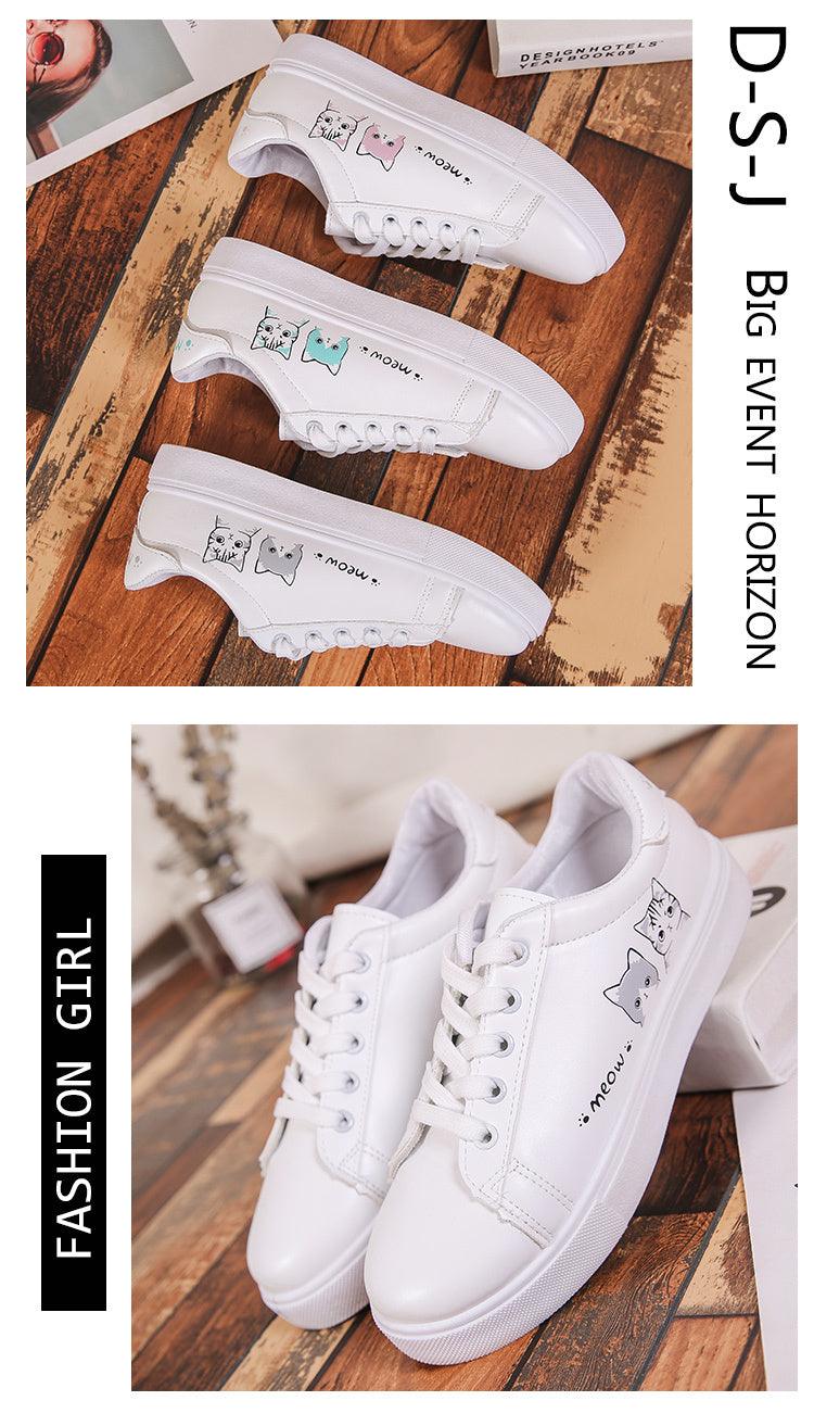 Baskets Respirantes Printemps Femme, Chaussures à Plateforme en Cuir pour Femme, Baskets Décontractées à Lacets, Baskets Blanches Tendance, Baskets à Plateforme en Cuir PU Blanc pour Femme, Baskets de Marche à Lacets