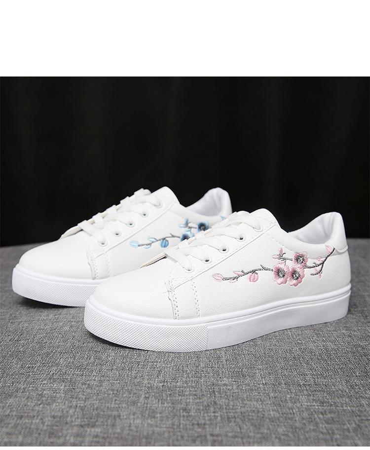 Baskets Respirantes Printemps Femme, Chaussures à Plateforme en Cuir pour Femme, Baskets Décontractées à Lacets, Baskets Blanches Tendance, Baskets à Plateforme en Cuir PU Blanc pour Femme, Baskets de Marche à Lacets