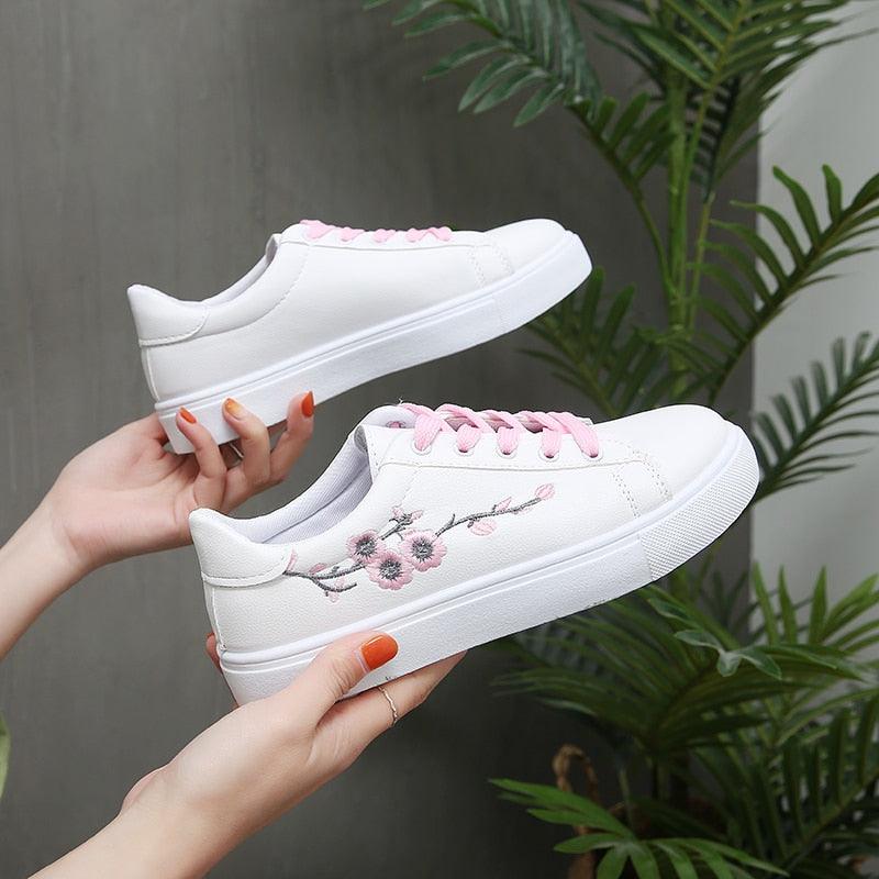 Baskets Respirantes Printemps Femme, Chaussures à Plateforme en Cuir pour Femme, Baskets Décontractées à Lacets, Baskets Blanches Tendance, Baskets à Plateforme en Cuir PU Blanc pour Femme, Baskets de Marche à Lacets