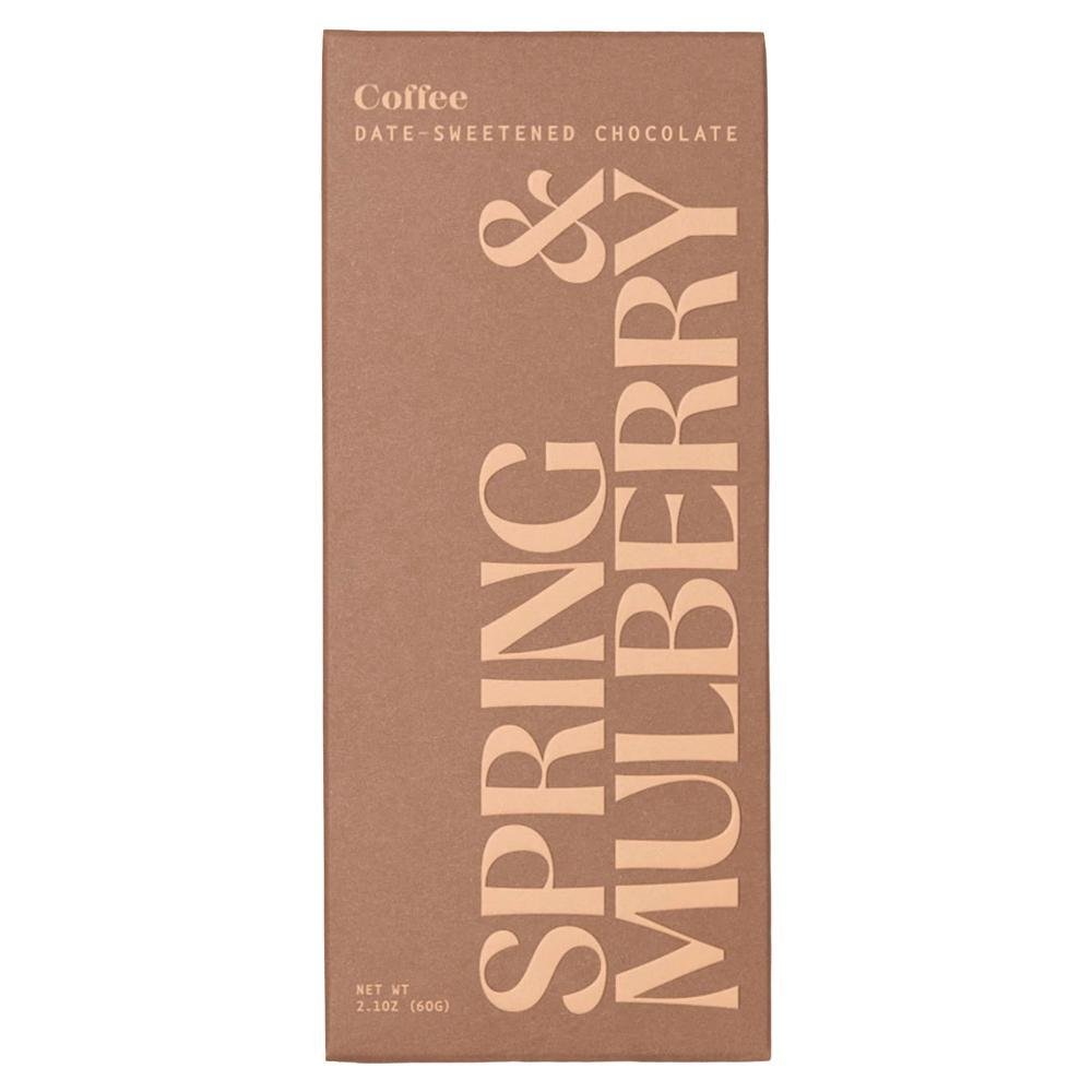 Spring & Mulberry - Chocolat Noir Édulcoré aux Dattes « Café » (57g)